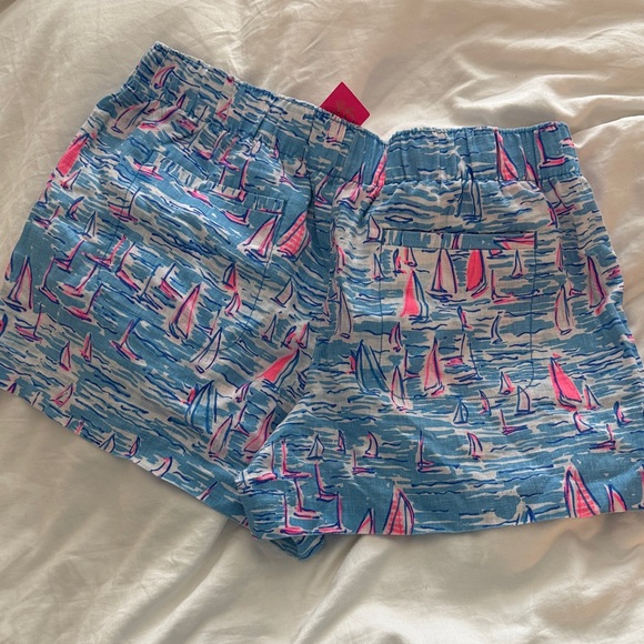 Lilly Pulitzer Lilo Linen Shorts in Boatylicious - Picture 5 of 5